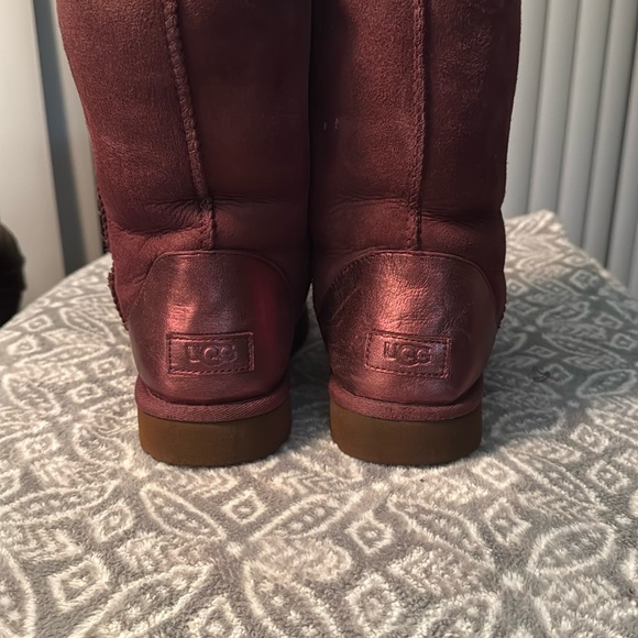 Burgundy UGG Boots size 9 - Picture 6 of 9